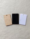 1.25" BY 2" RECTANGLE KEYCHAIN (2PCS SET) MDF, WHITE ACRYLIC, BLACK ACRYLIC