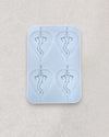 4 CAVITY LEAF GANESH JI KEYCHAIN MOULD