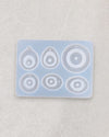 6 CAVITY EVIL EYE KEYCHAIN / PENDANT MOULD