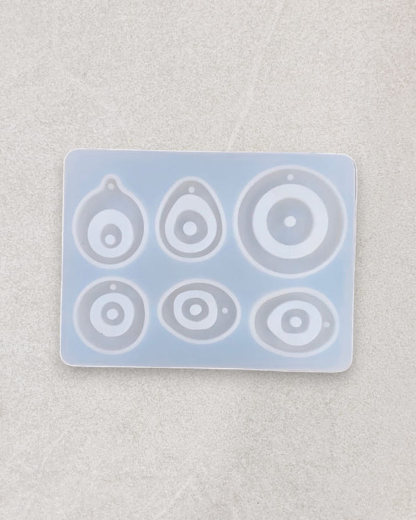 6 CAVITY EVIL EYE KEYCHAIN / PENDANT MOULD