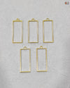 RECTANGLE GOLD BEZEL FOR JEWELLERY