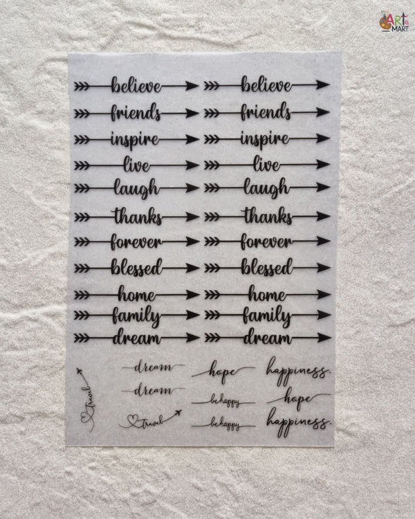 A6 INSERT SHEET - BOOKMARK