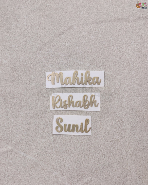 CUSTOM METAL STICKER - ALPHABET KEYCHAIN