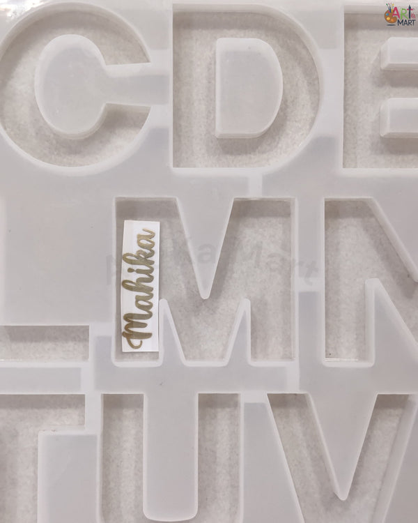 CUSTOM METAL STICKER - ALPHABET KEYCHAIN