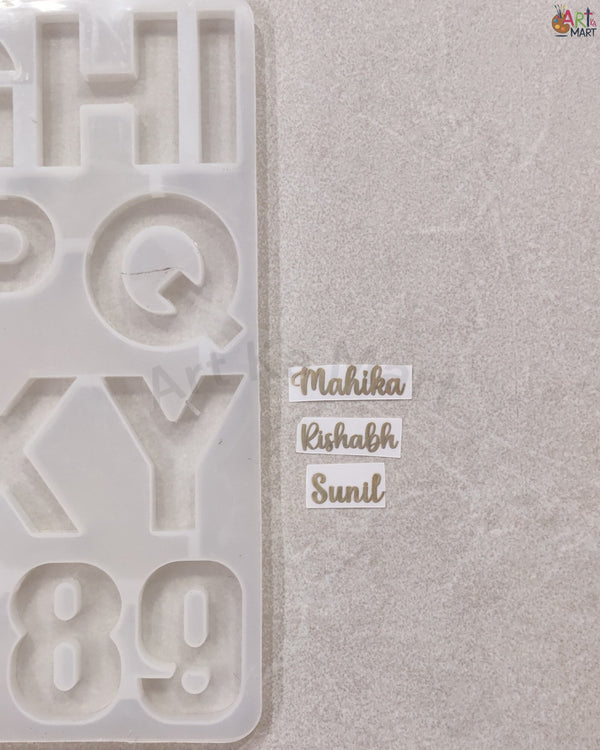 CUSTOM METAL STICKER - ALPHABET KEYCHAIN