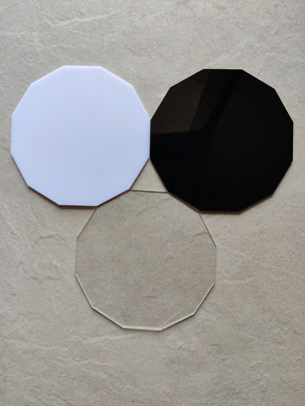 Art Ka Mart - 12 corner Acrylic Coaster - 4 Inch