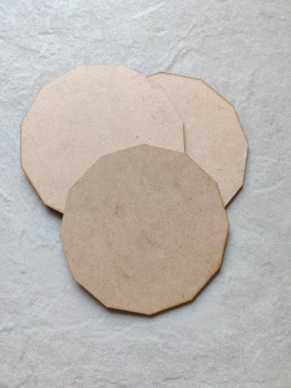 Art Ka Mart - 12 corner MDF coaster - 4 inch