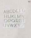 ALPHABET METAL STICKER