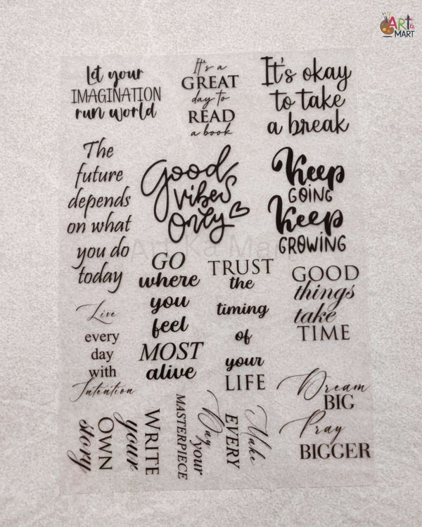 A6 INSERT SHEET - MOTIVATIONAL QUOTES