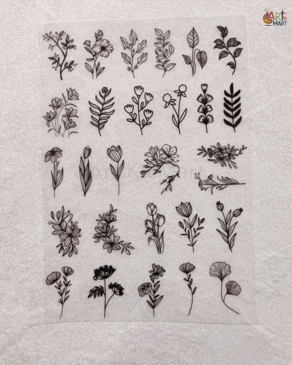 A6 INSERT SHEET - FLORAL