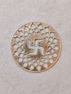 SWASTIK - GOLD ACRYLIC CUTOUT - ART KA MART