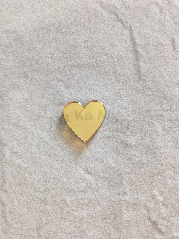 HEART - GOLD ACRYLIC CUTOUT - ART KA MART