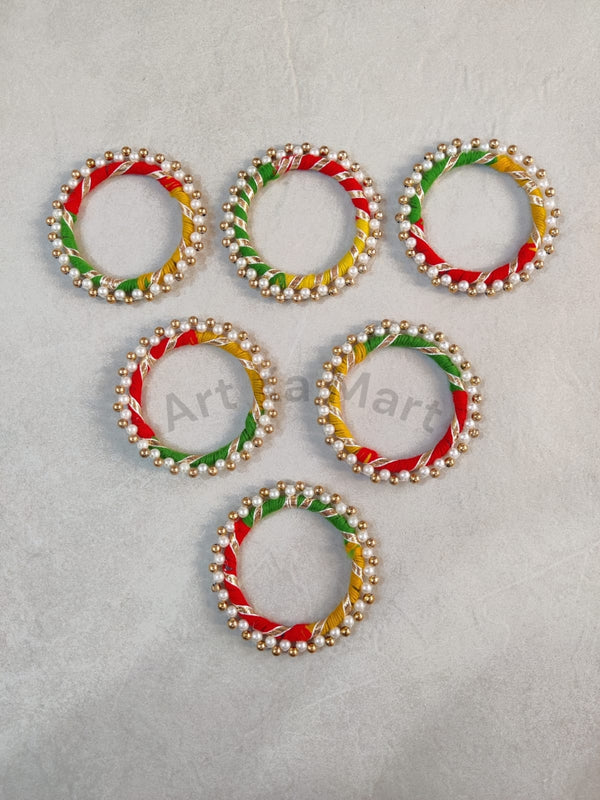 PEARL RING - 3 INCH - MULTICOLOUR - ART KA MART