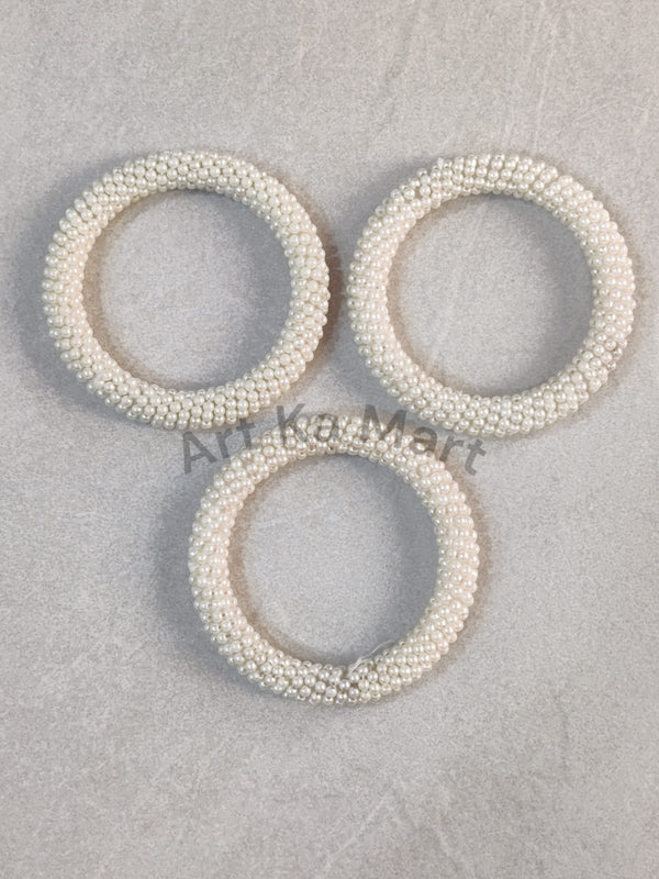 WHITE PEARL RING - 3 INCH - ART KA MART