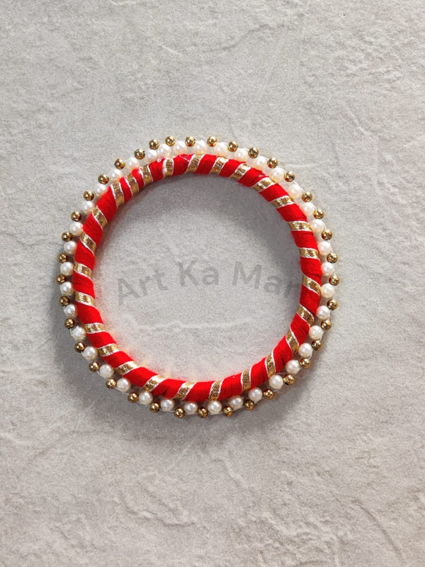 PEARL RING - 4 INCH - RED - ART KA MART