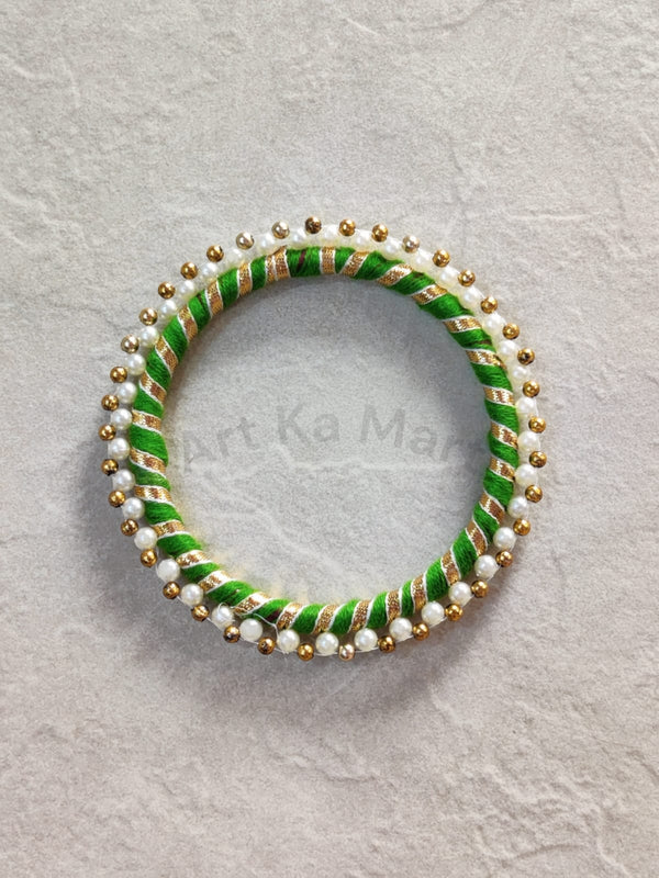 PEARL RING - 4 INCH - GREEN - ART KA MART
