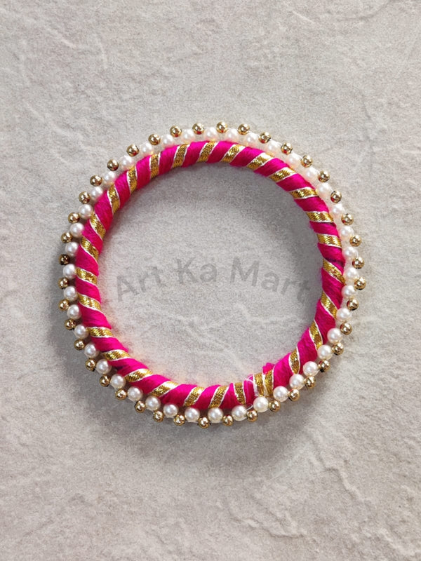 PEARL RING - 4 INCH - PINK - ART KA MART