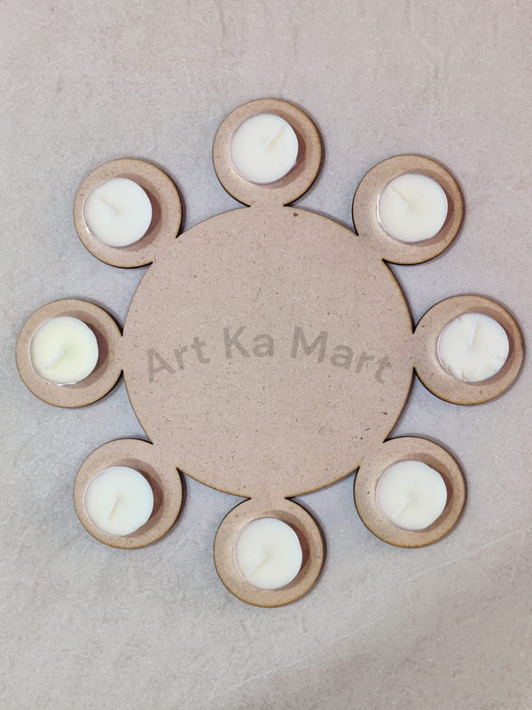 MDF T LIGHT HOLDER - DESIGN NO. 2 - ART KA MART