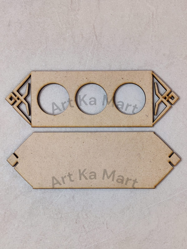 MDF T LIGHT HOLDER - DESIGN NO. 7 - ART KA MART