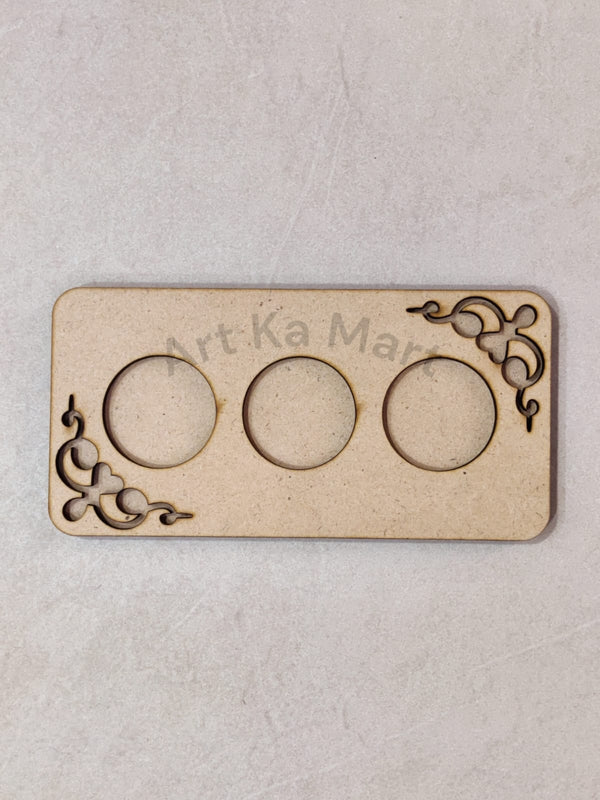 MDF T LIGHT HOLDER - DESIGN NO. 9 - ART KA MART