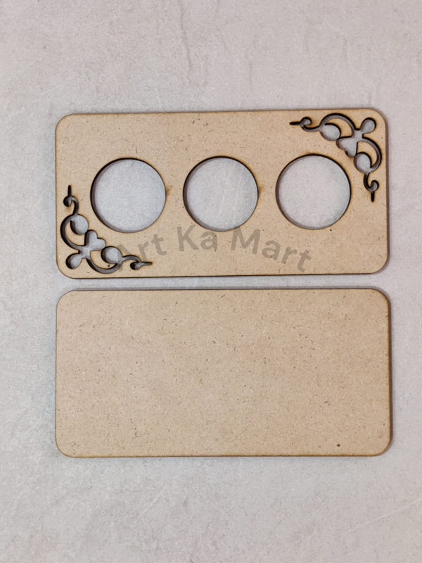 MDF T LIGHT HOLDER - DESIGN NO. 9 - ART KA MART