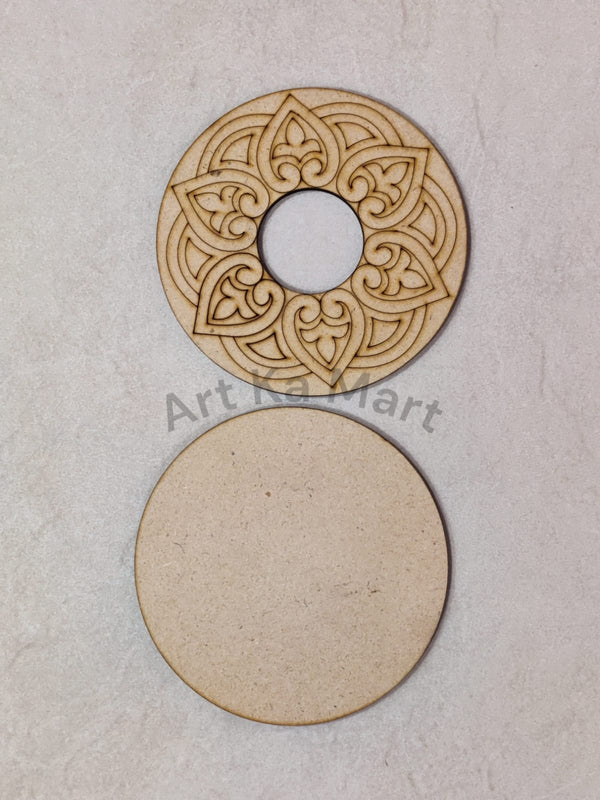 MDF T LIGHT HOLDER - DESIGN NO. 10 - ART KA MART