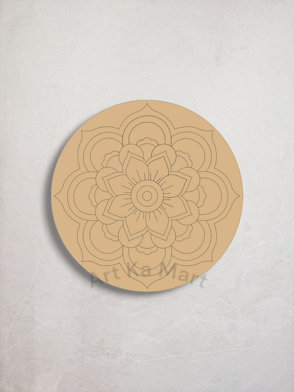 MDF PRE MARKED FLOWER (D-002)