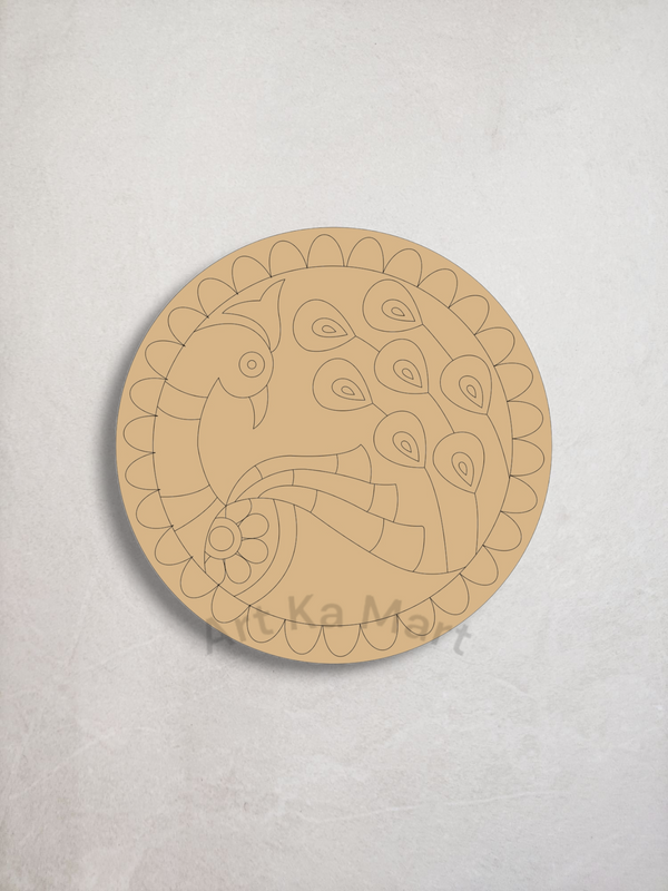 PRE MARKED MDF PEACOCK (D-003)