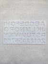 BACK POURING ALPHABET MOULD WITHOUT HOLE