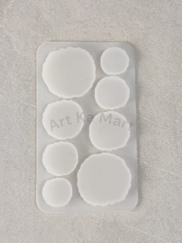8 CAVITY ROUND AGATE MOULD - ART KA MART