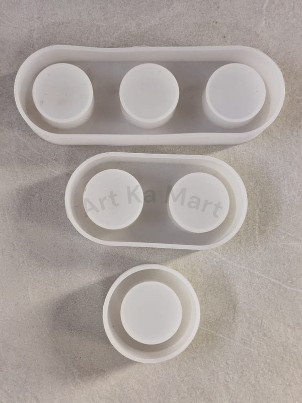 3 PIECE T-LIGHT HOLDER MOULD - ART KA MAER