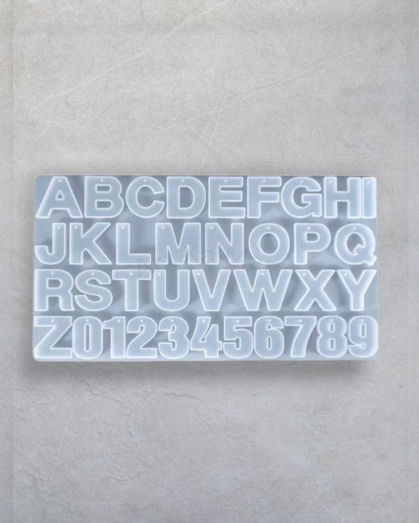 ALPHABET SILICONE MOULD - FRONT POURING - RESIN MOULD -ART KA MART