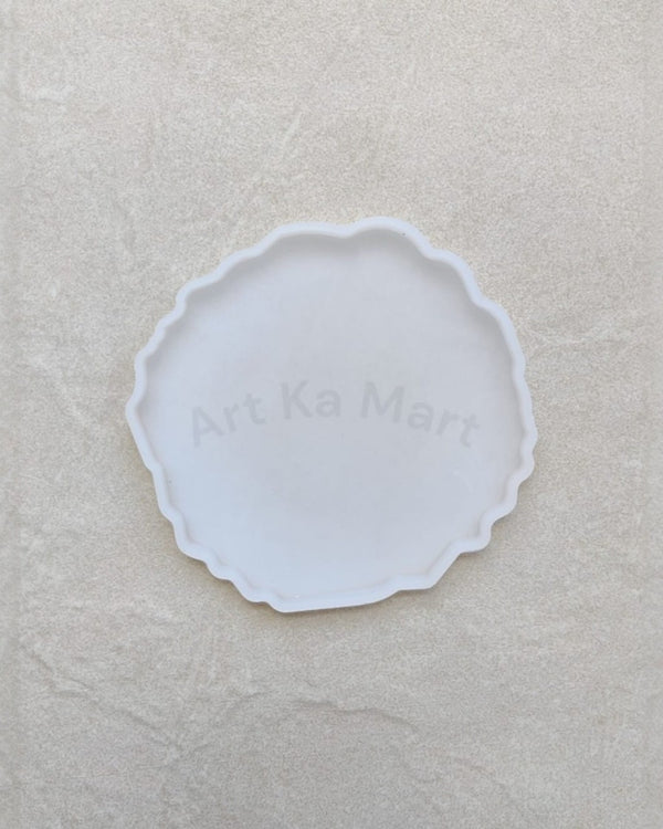 5" ROUND AGATE COASTER SILICONE MOULD - RESIN ART - ART KA MART