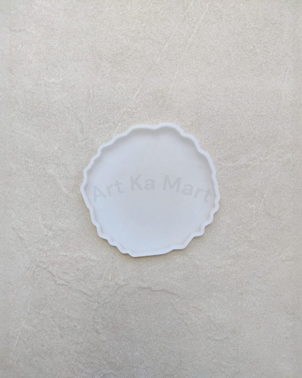 4" ROUND AGATE COASTER SILICONE MOULD - RESIN ART - ART KA MART