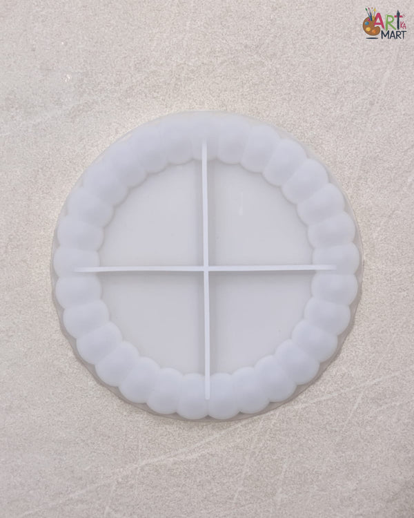 5.5" BUBBLE EDGE COASTER MOULD