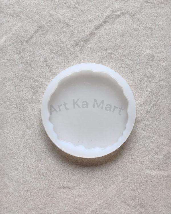 3 INCH ROUND AGATE SILICONE MOULD - RESIN ART- ART KA MART