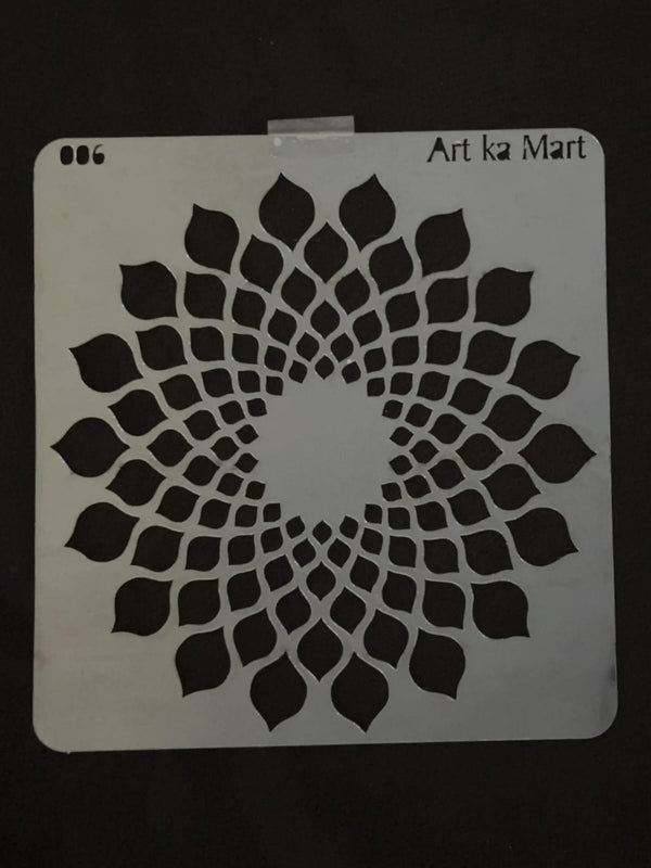 FLOWER STENCIL - 001