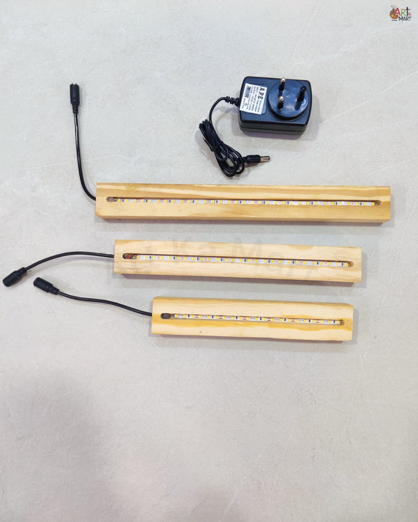 WOODEN LED LIGHT BASE