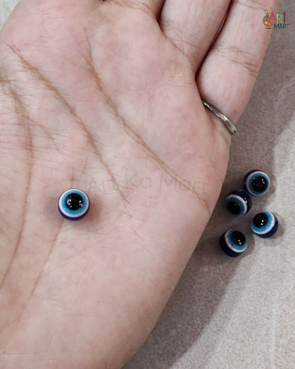 ROUND EVIL EYE BEADS (5PCS)