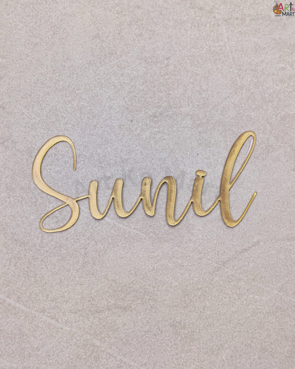 ACRYLIC NAME CUTOUT - GOLD