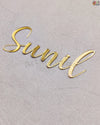 ACRYLIC NAME CUTOUT - GOLD