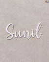 ACRYLIC NAME CUTOUT - WHITE