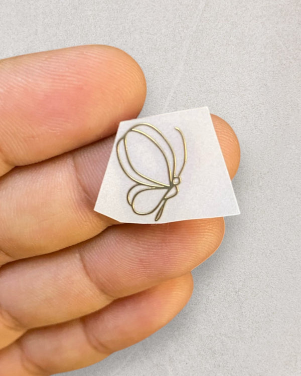 BUTTERFLY METAL STICKER (B)