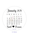 CUSTOM METAL STICKER - CALENDAR