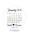 CUSTOM METAL STICKER - CALENDAR