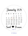 CUSTOM METAL STICKER - CALENDAR