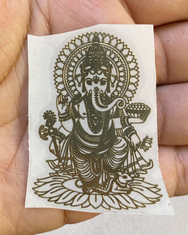 GANESH JI METAL STICKER (E)