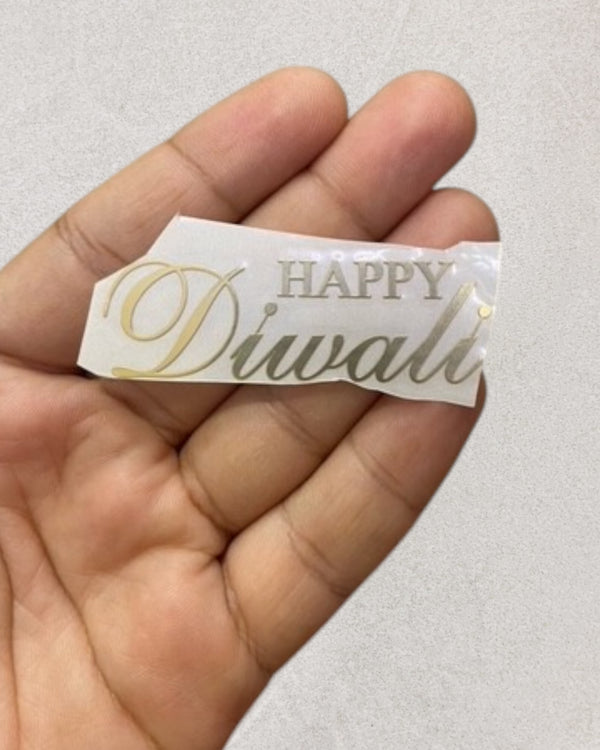 HAPPY DIWALI METAL STICKER (A)