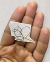 HEART METAL STICKER (A)