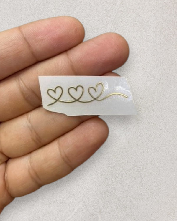 HEART METAL STICKER (C)
